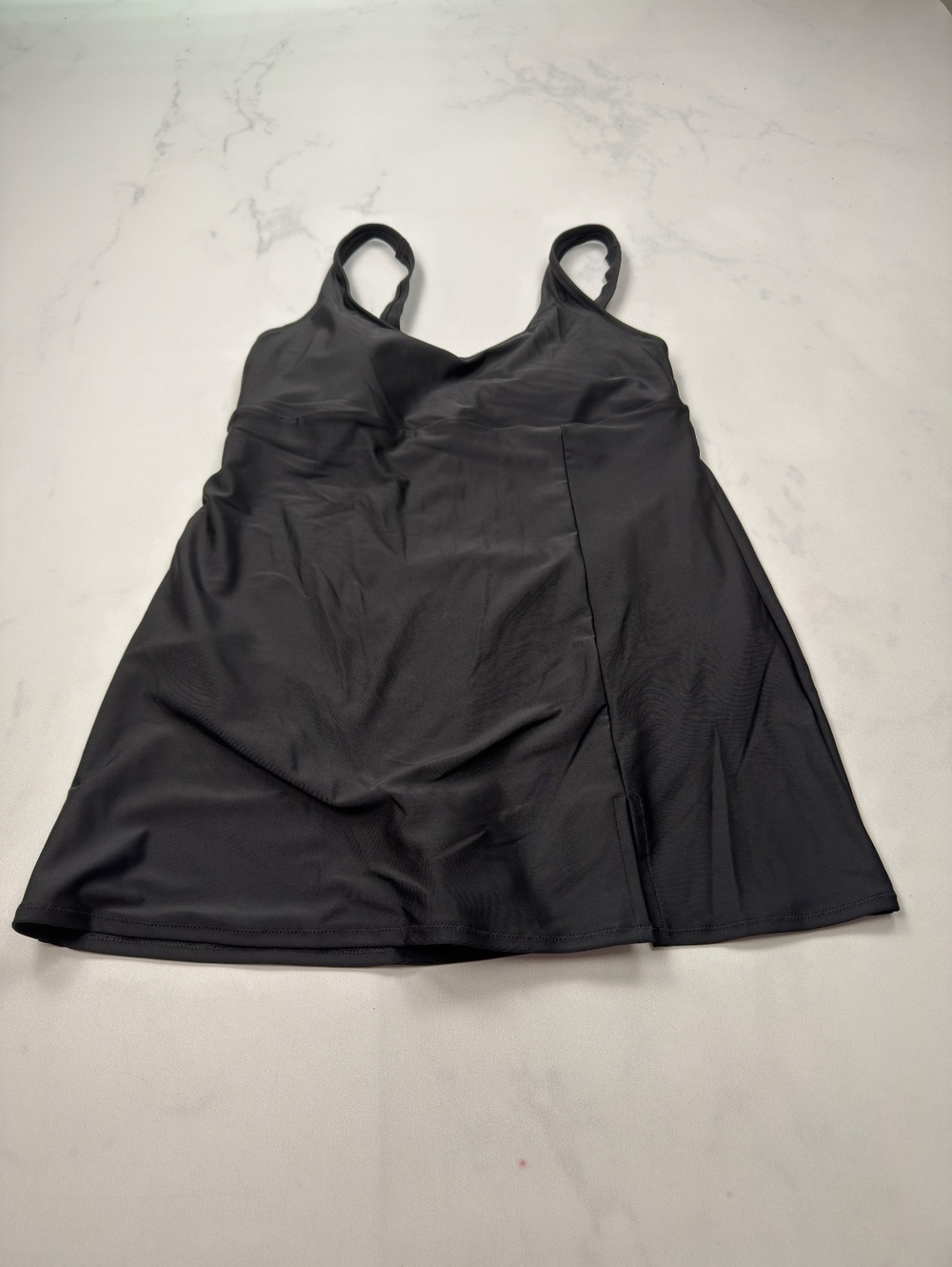 Old Navy Swimsuit One Piece Black 2000s Minimalist - Womens M
